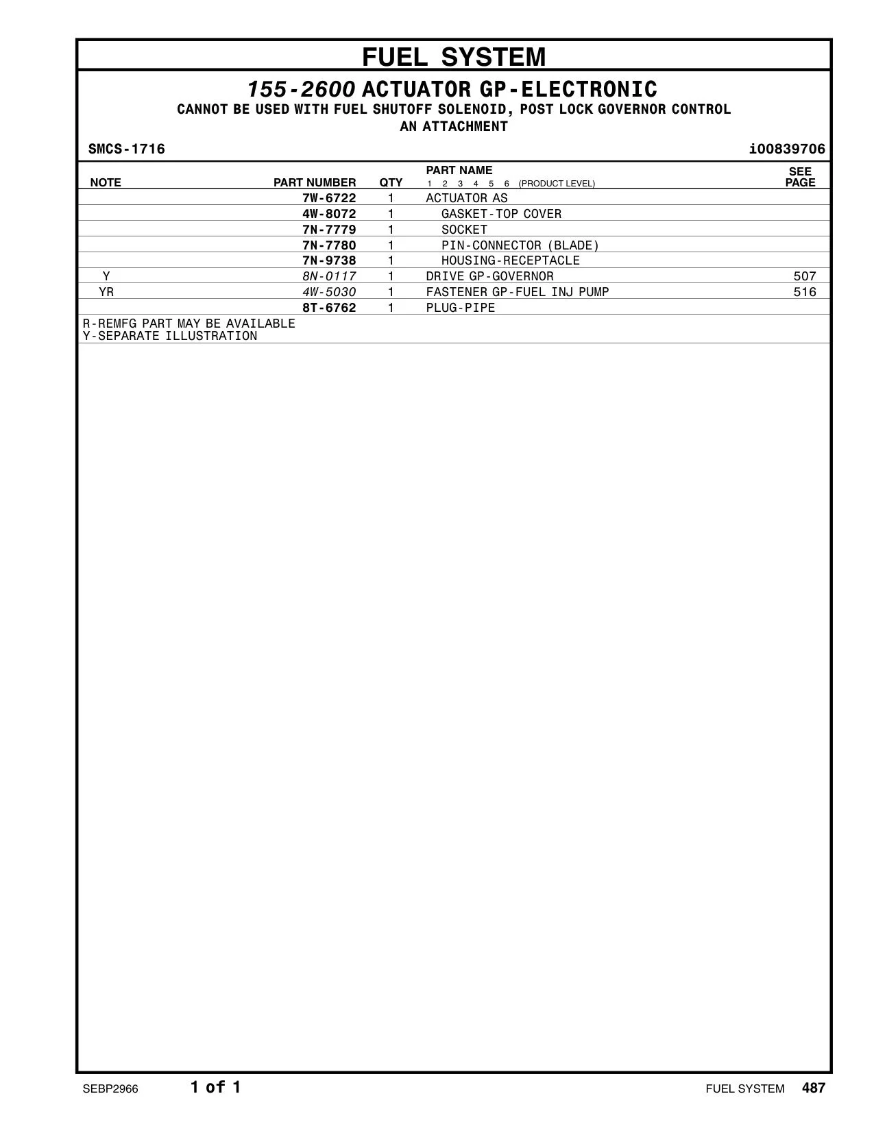 8N-0117 - DRIVE GP-GOVERNOR