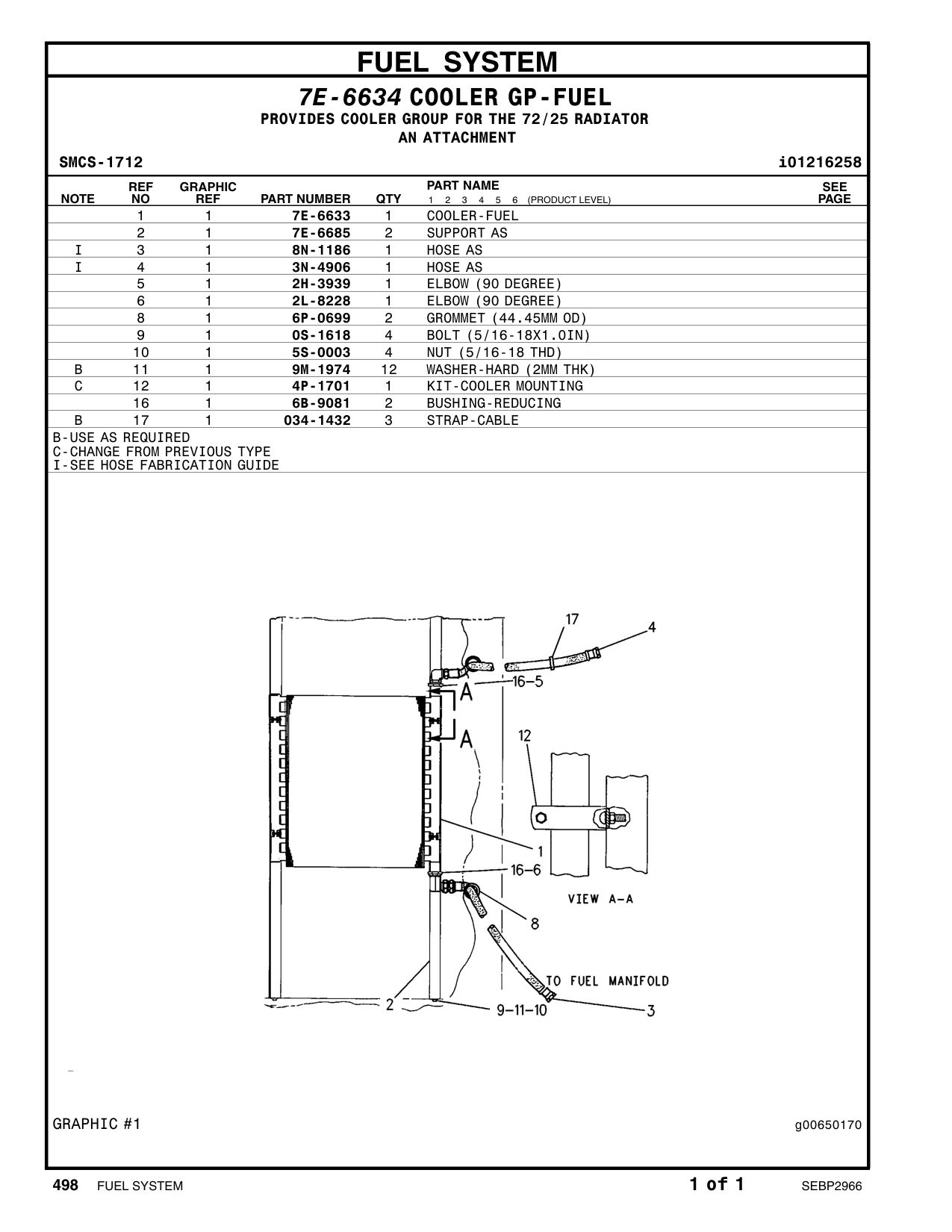 6P-0699 GROMMET CAT parts manual diagram