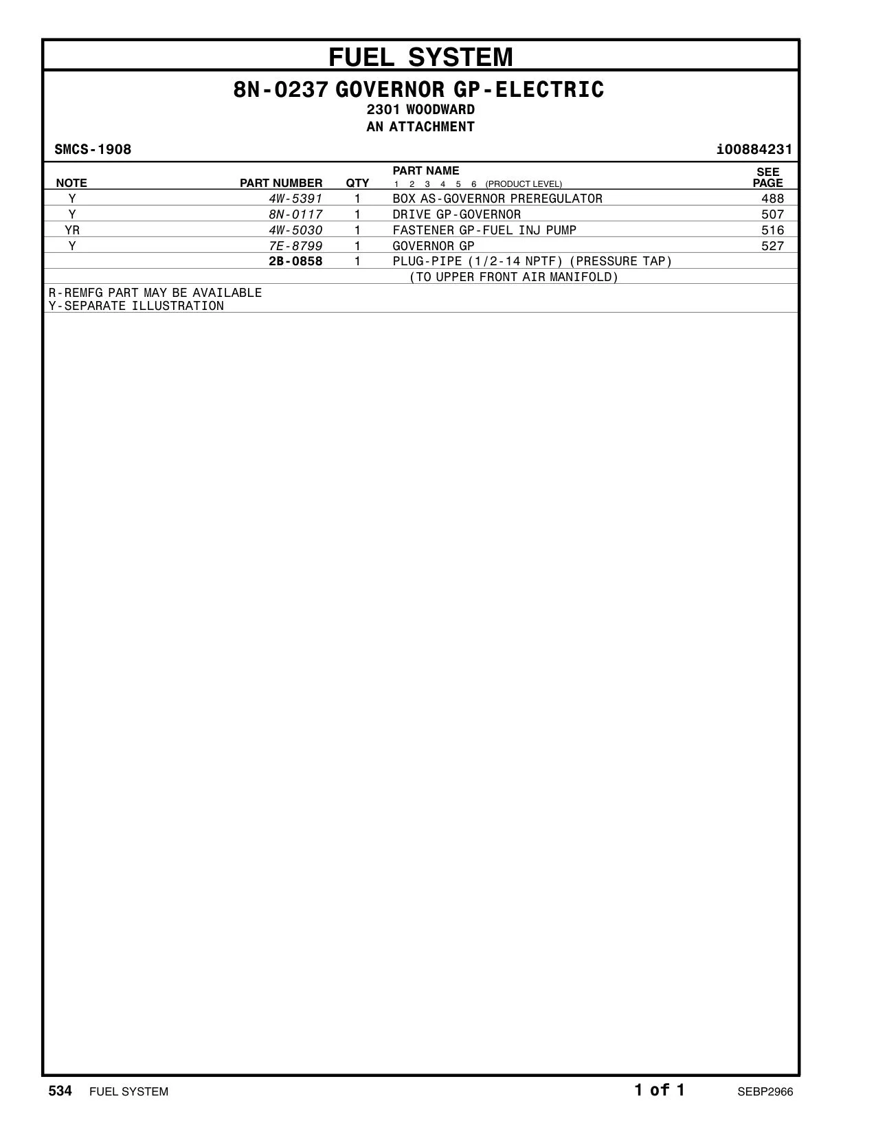 7E-8799 - GOVERNOR GP