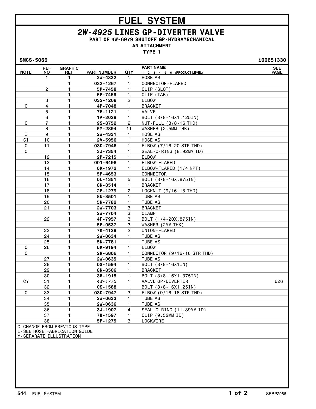 5N-7782 TUBE AS CAT parts manual diagram
