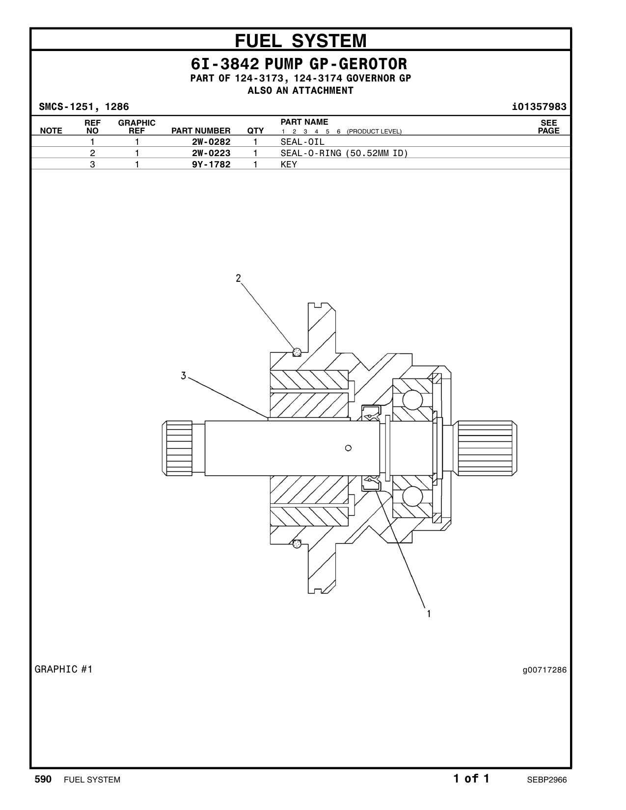 2W-0223 SEAL-O-RING (50.52MM ID) CAT parts manual diagram