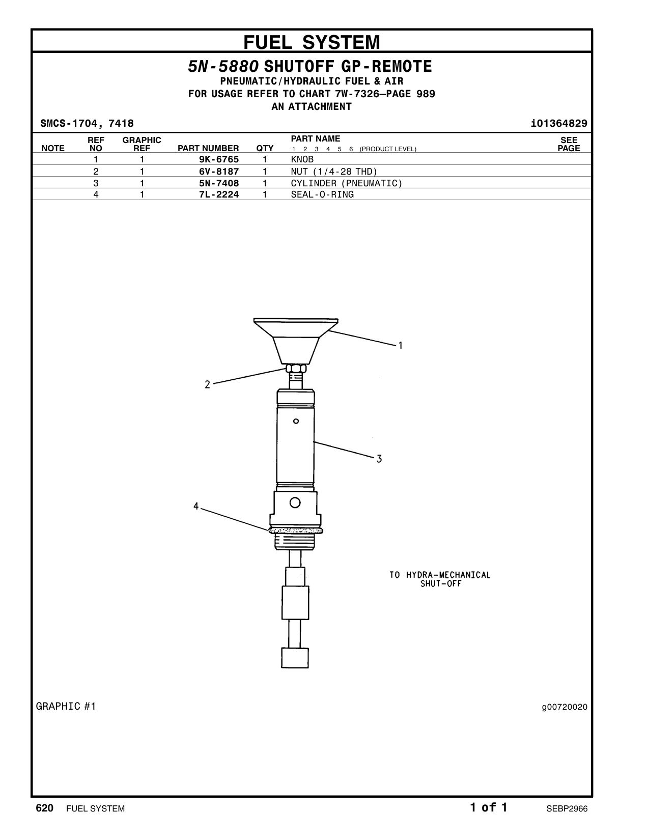 7L-2224 SEAL-O-RING CAT parts manual diagram
