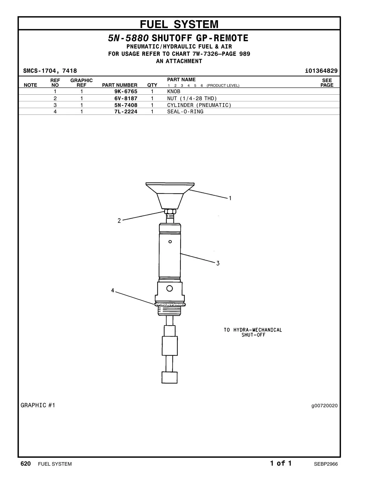 6V-8187 - NUT (1/4-28 THD)