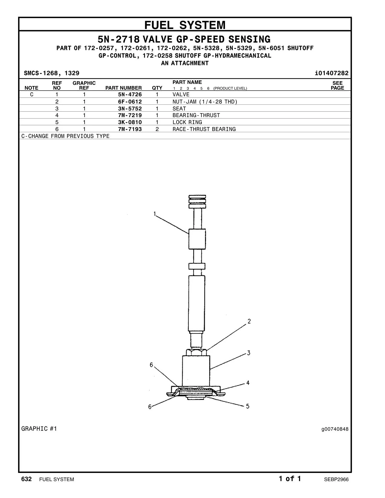 5N-4726 - VALVE