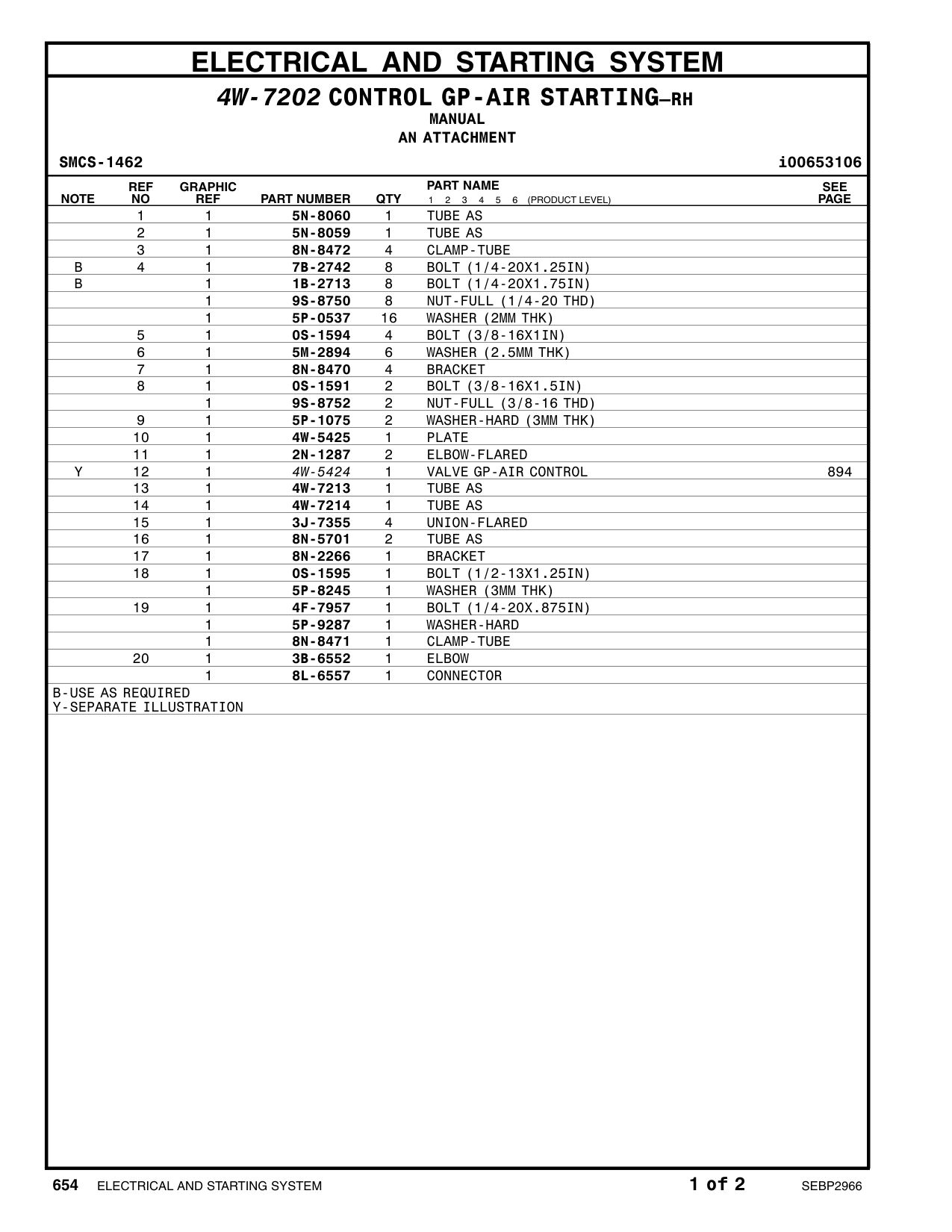 3J-7355 UNION-FLARED CAT parts manual diagram