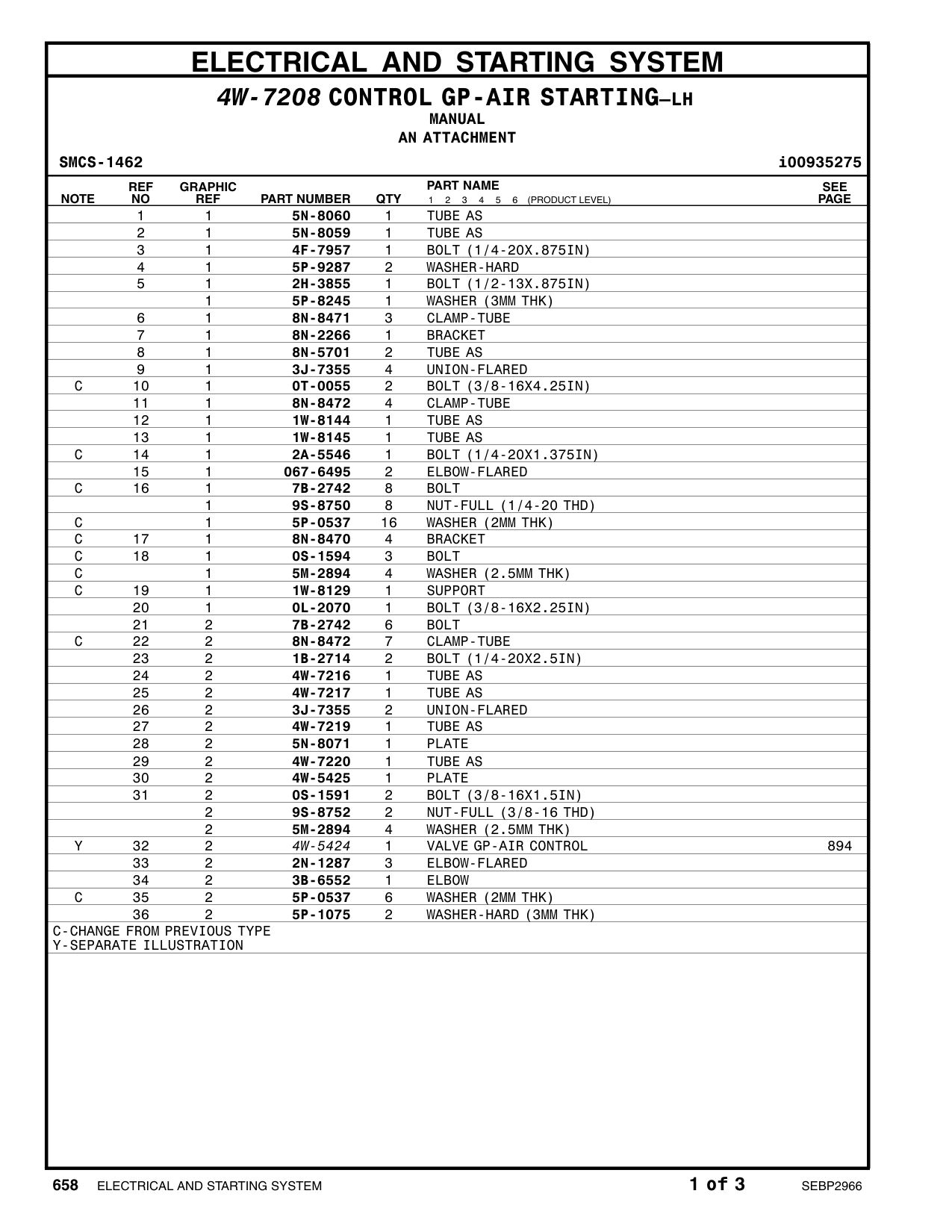 5N-8071 PLATE CAT parts manual diagram