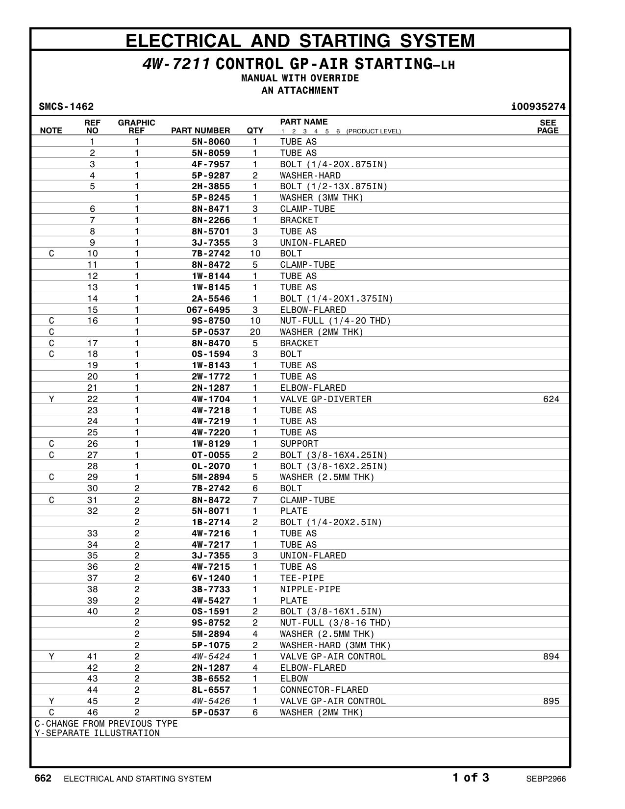 4W-7215 TUBE AS CAT parts manual diagram