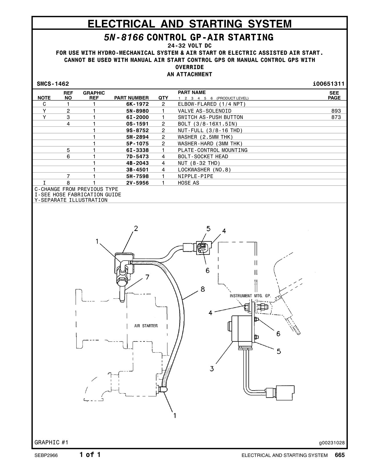 6I-3338 PLATE-CONTROL MOUNTING CAT parts manual diagram