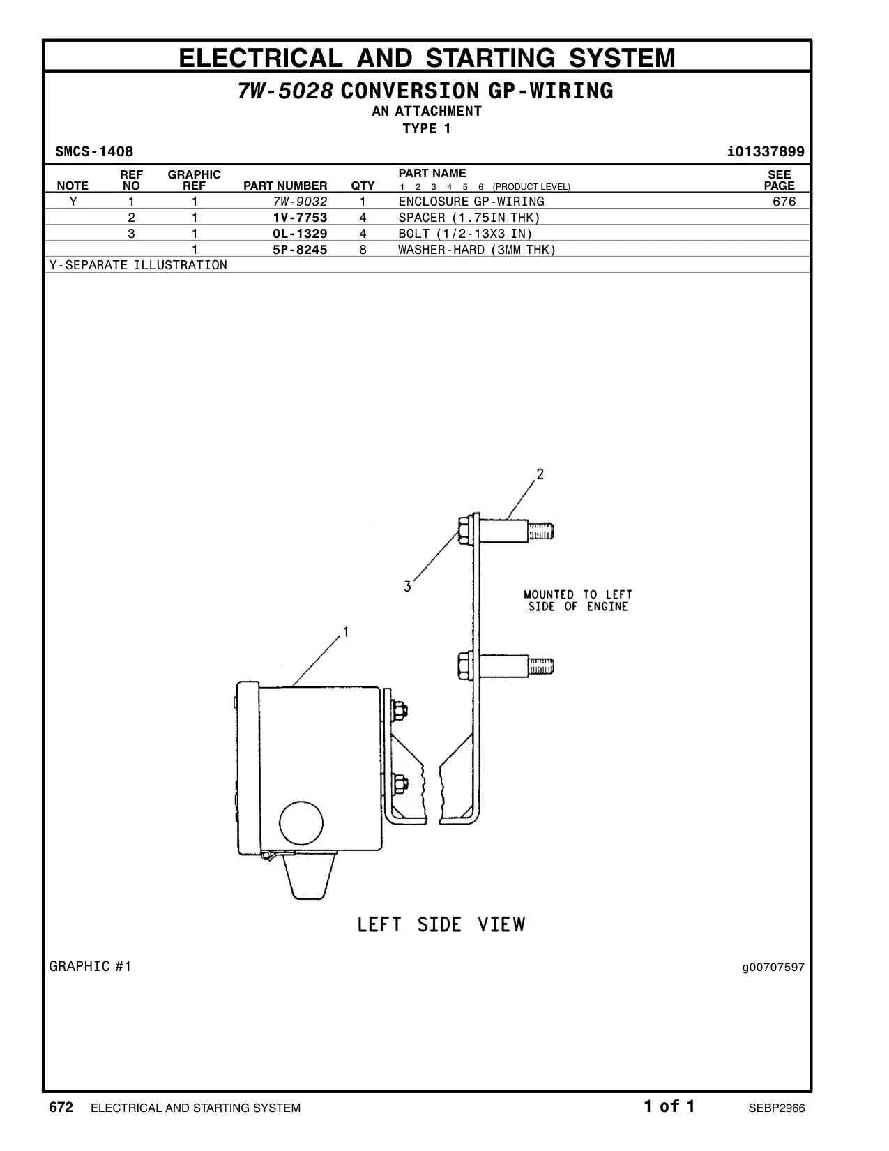 7W-9032 - ENCLOSURE GP-WIRING
