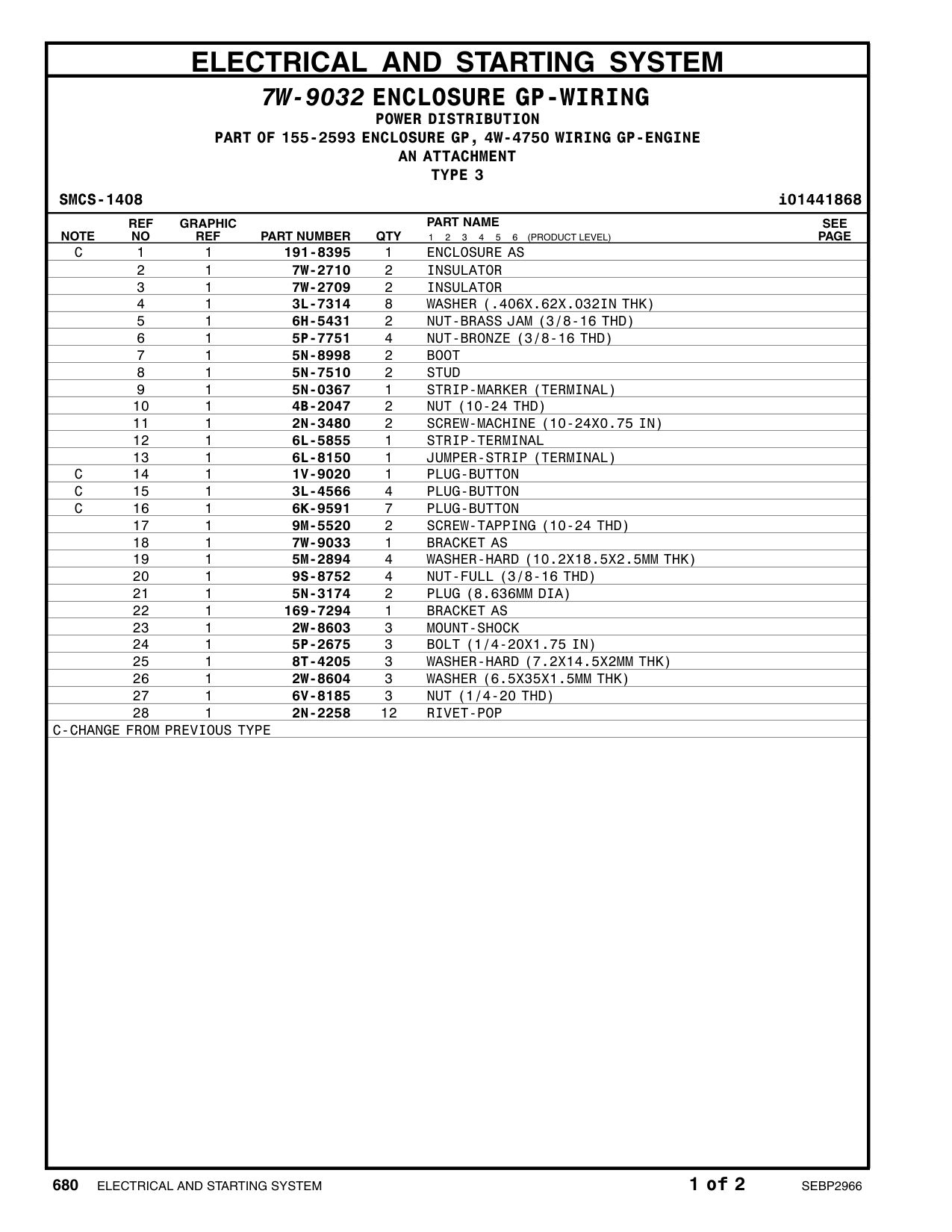 169-7294 BRACKET AS CAT parts manual diagram