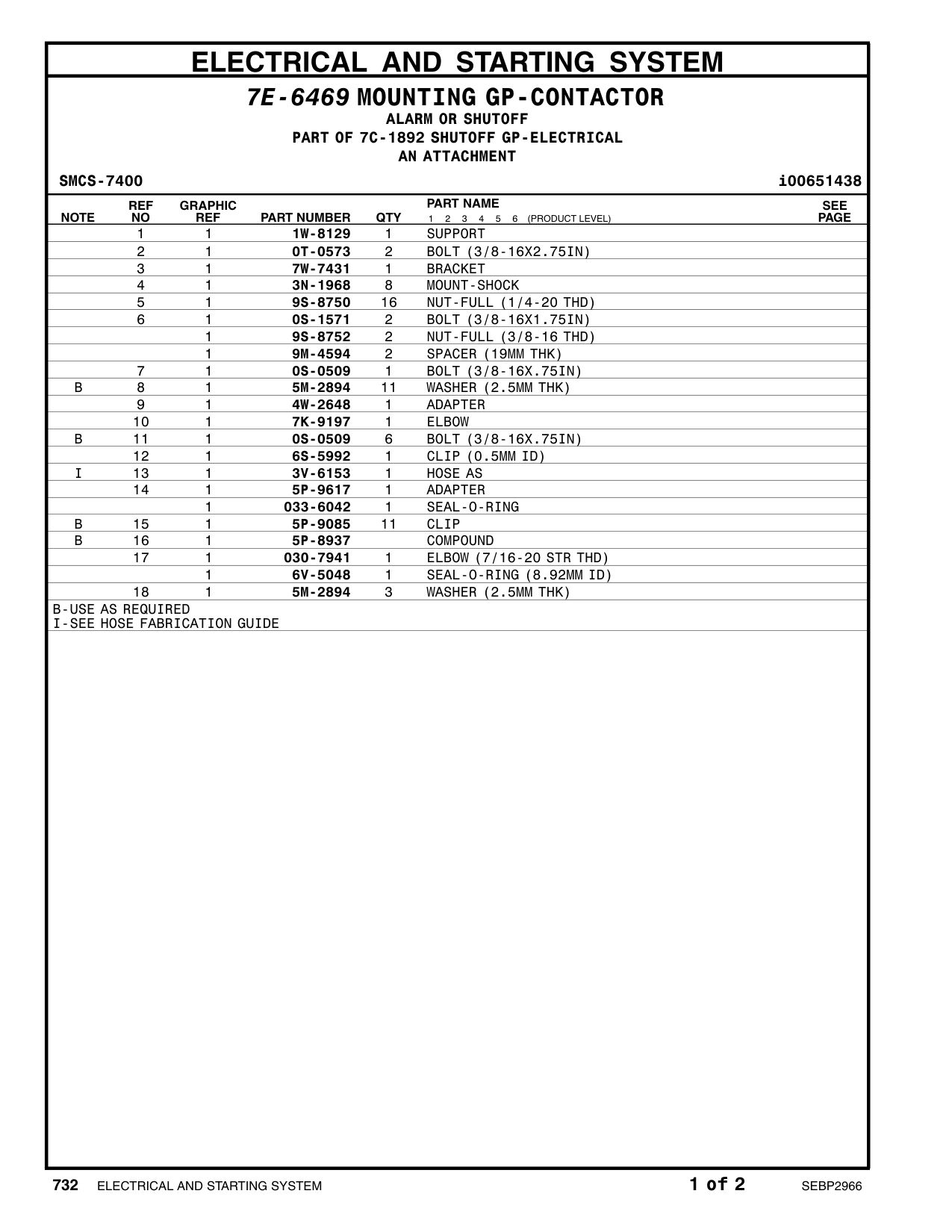6S-5992 CLIP CAT parts manual diagram