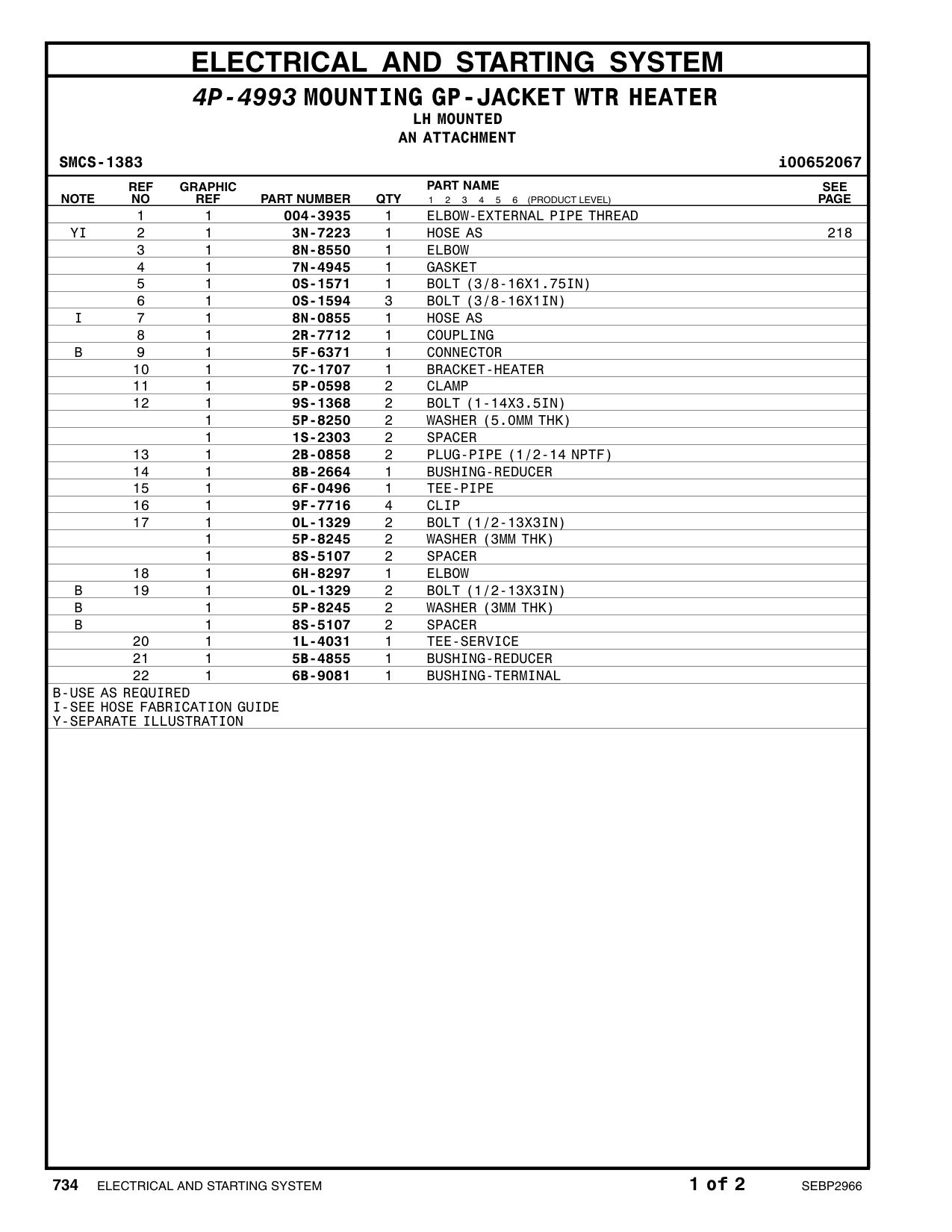 7C-1707 BRACKET AS CAT parts manual diagram