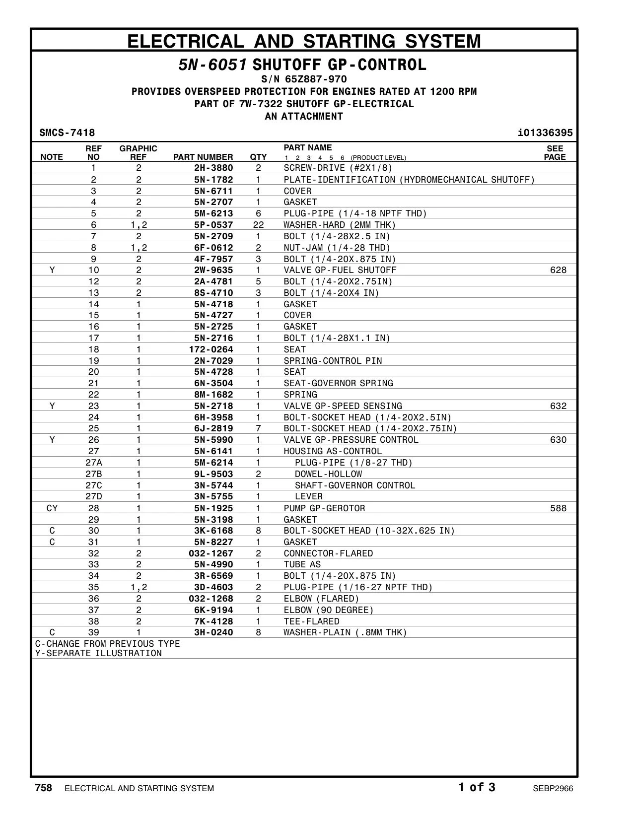 2W-9635 VALVE GP-FUEL SHUTOFF CAT parts diagram