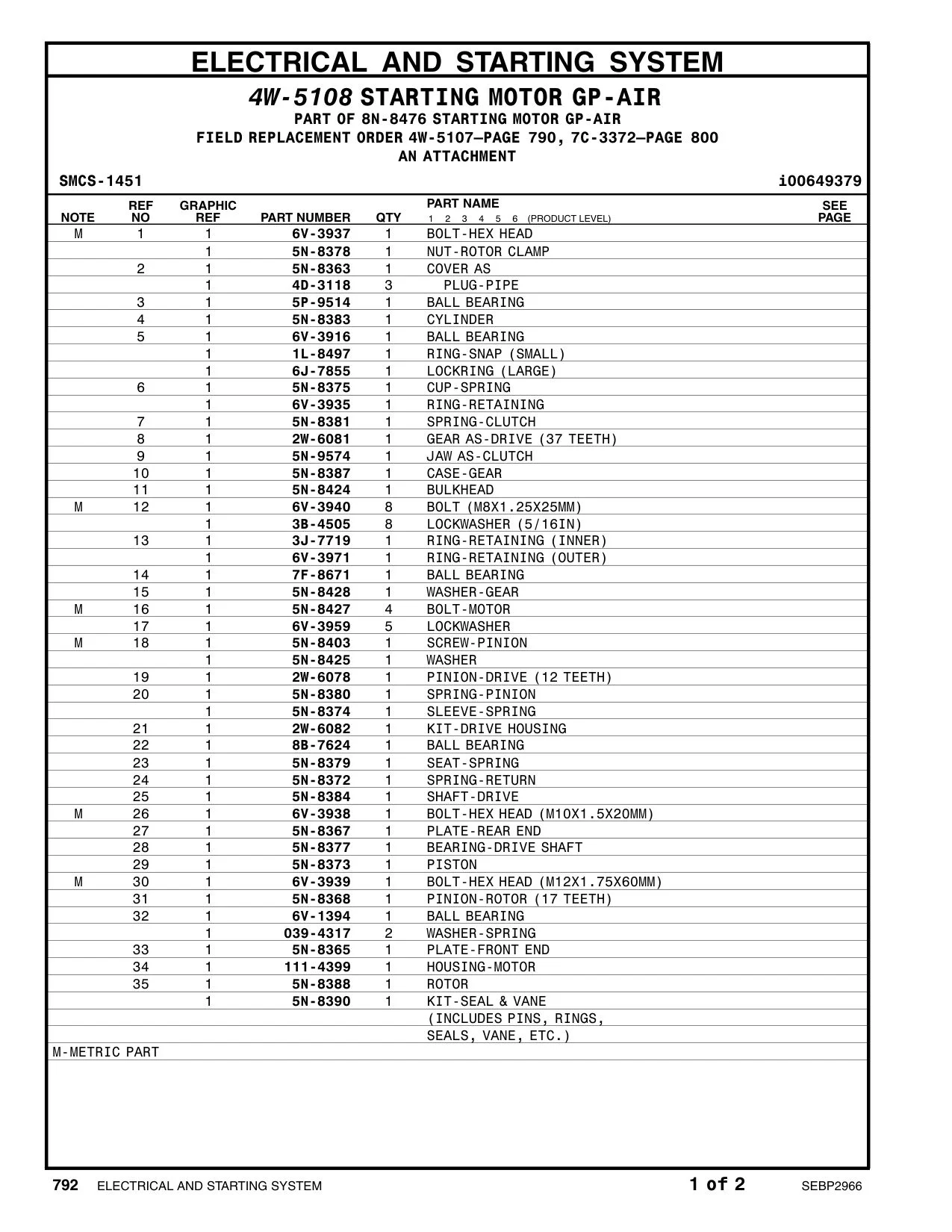 111-4399 - HOUSING-MOTOR