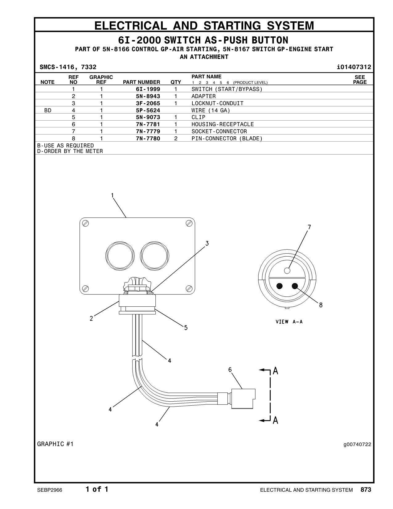 6I-1999 - SWITCH (START/BYPASS)
