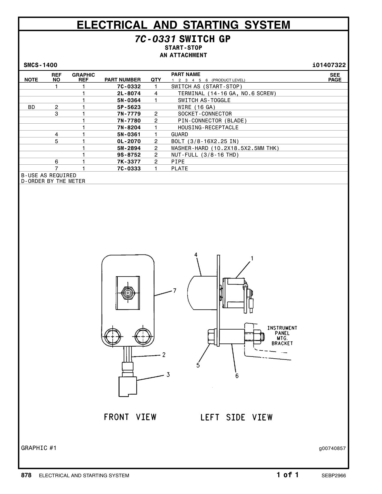 7N-8204 HOUSING-RECEPTACLE (14-GA TO 18-GA) CAT parts manual diagram