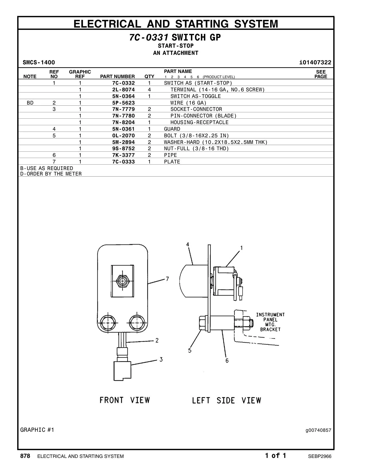 5N-0364 - SWITCH AS-TOGGLE