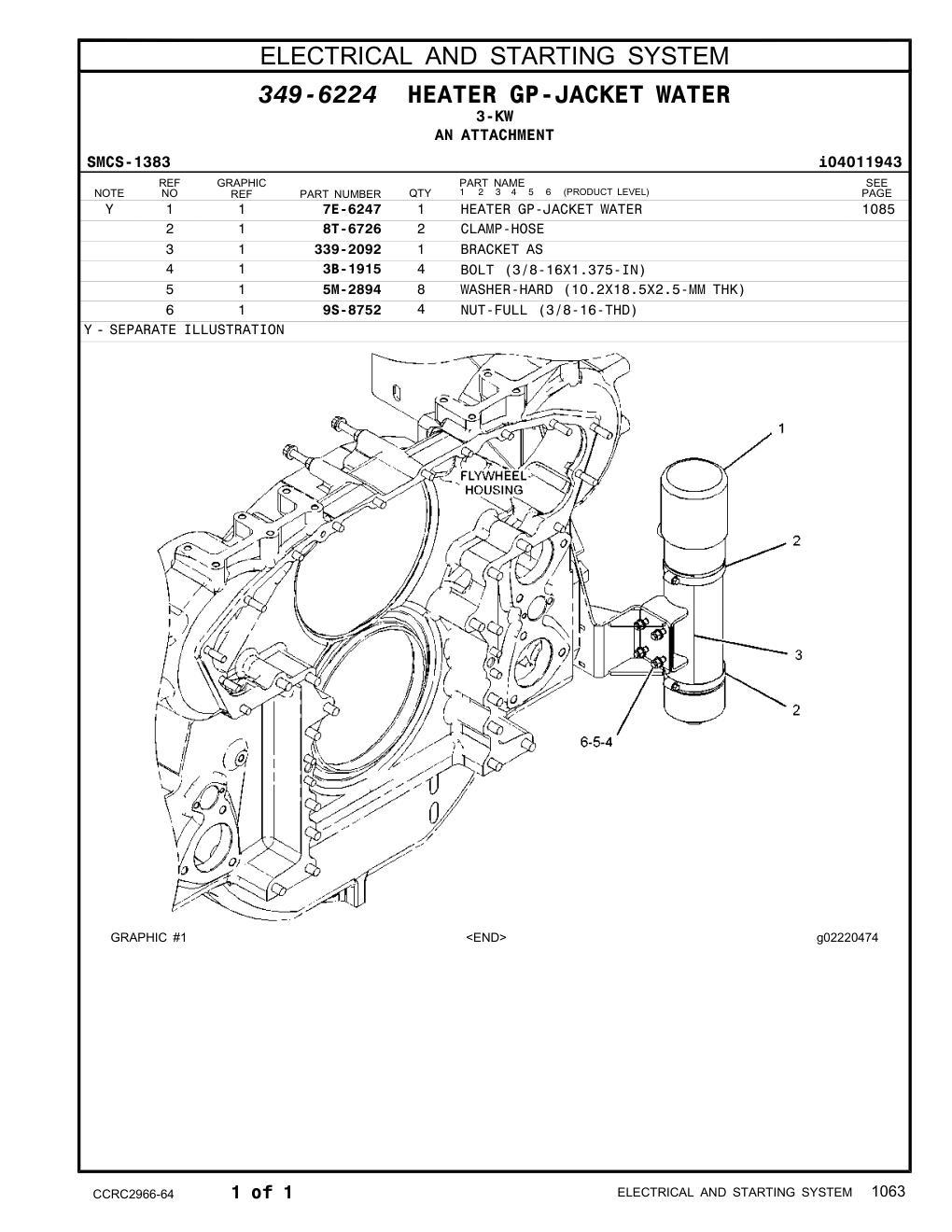 339-2092 BRACKET AS CAT parts manual diagram