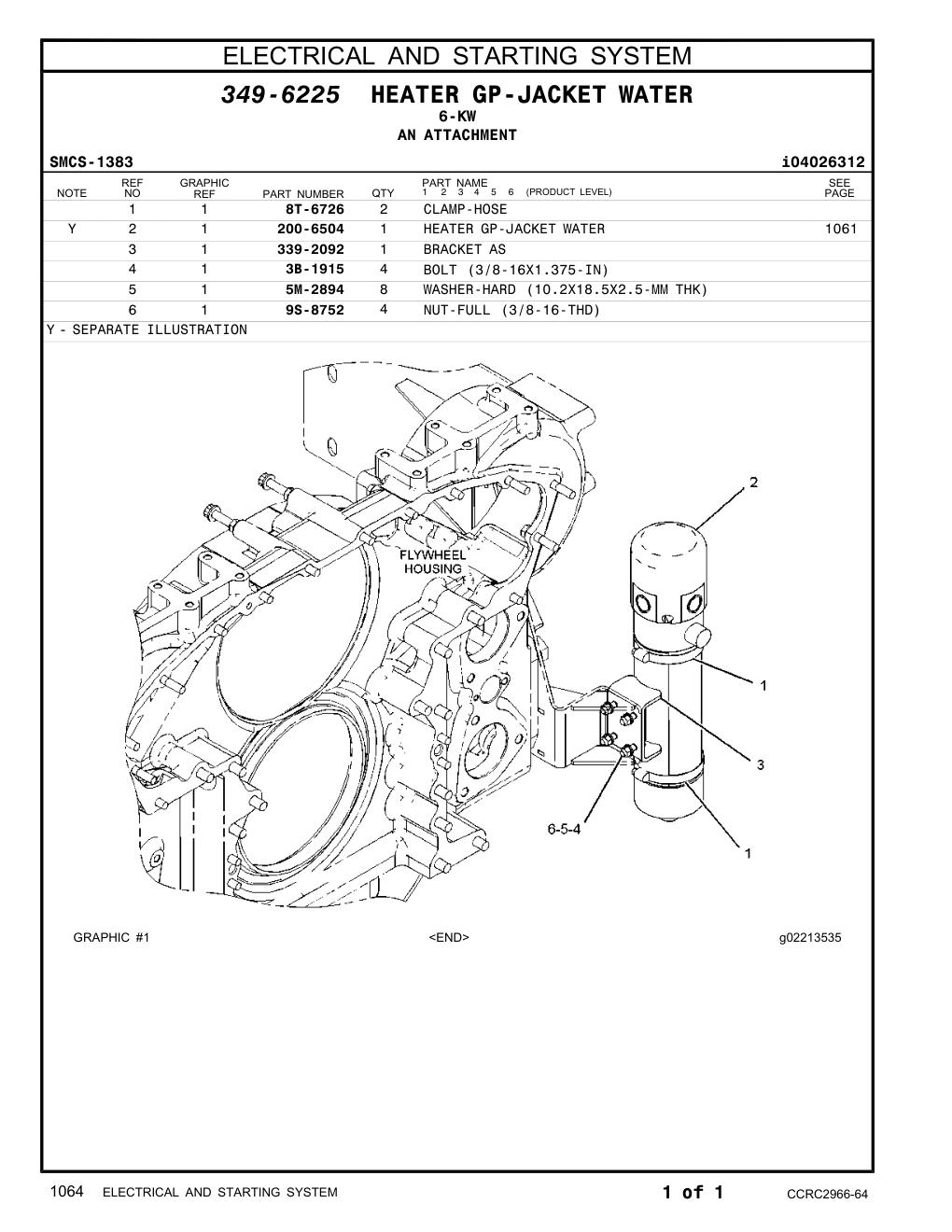 200-6504 - HEATER GP-JACKET WATER