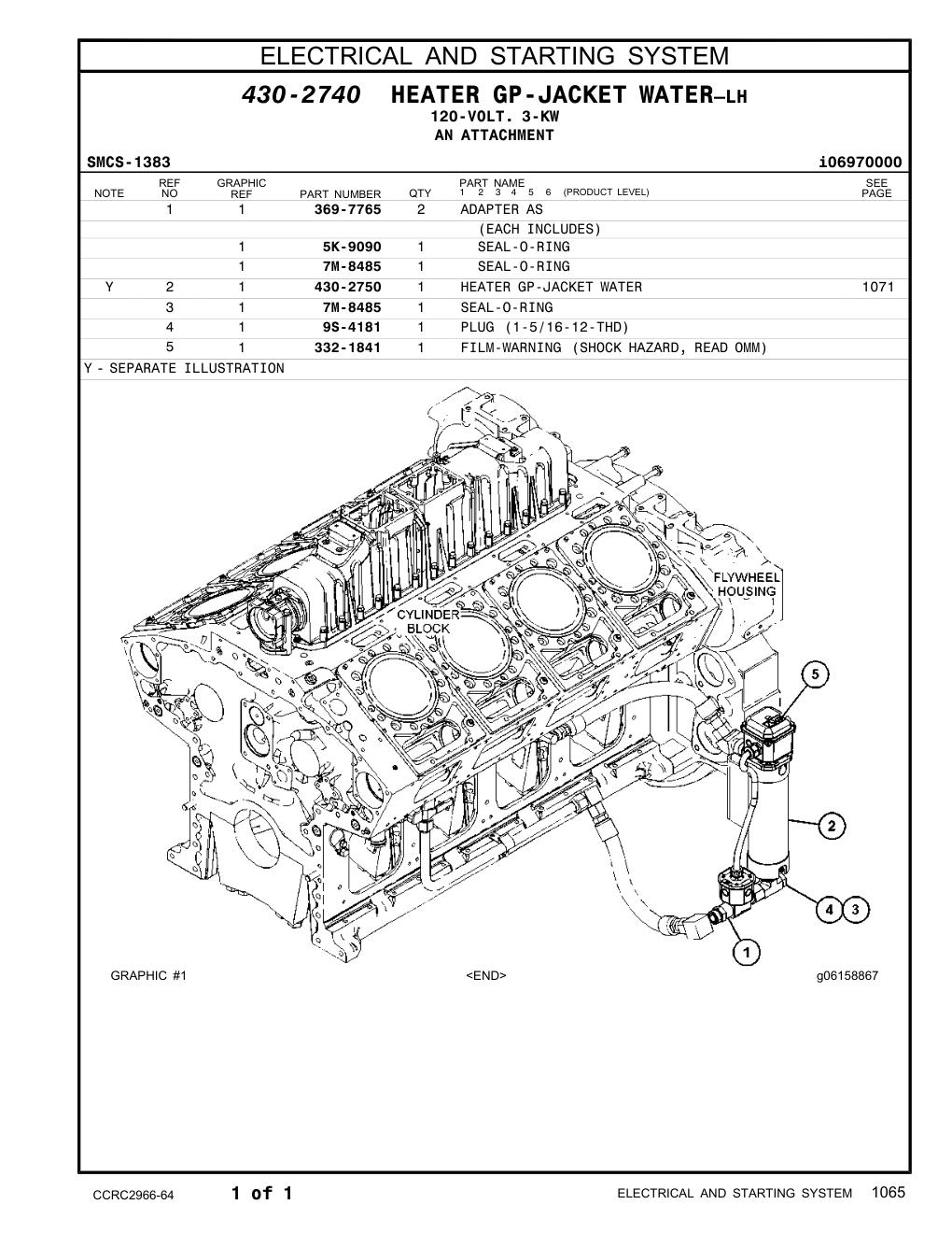 369-7765 ADAPTER AS CAT parts manual diagram