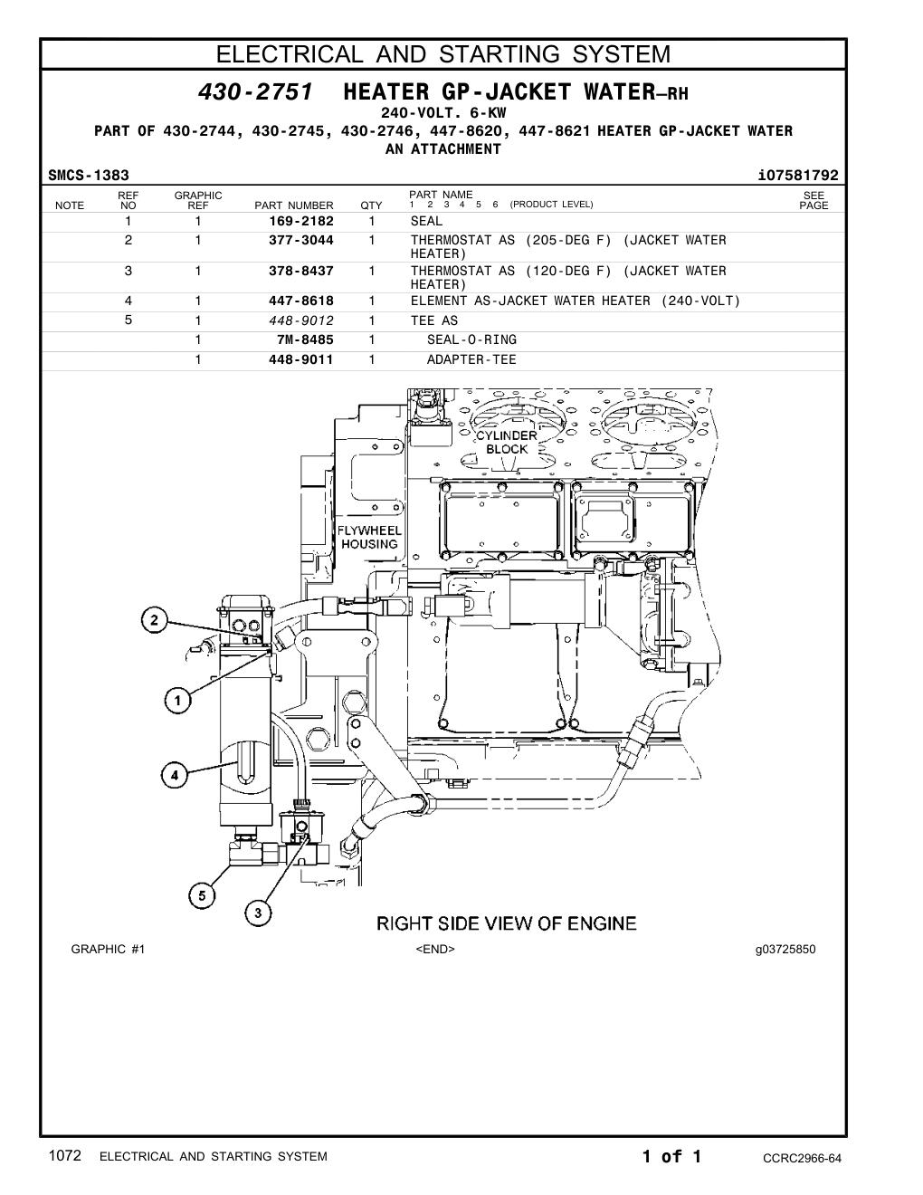447-8618 - ELEMENT AS-JACKET WATER HEATER (240-VOLT)