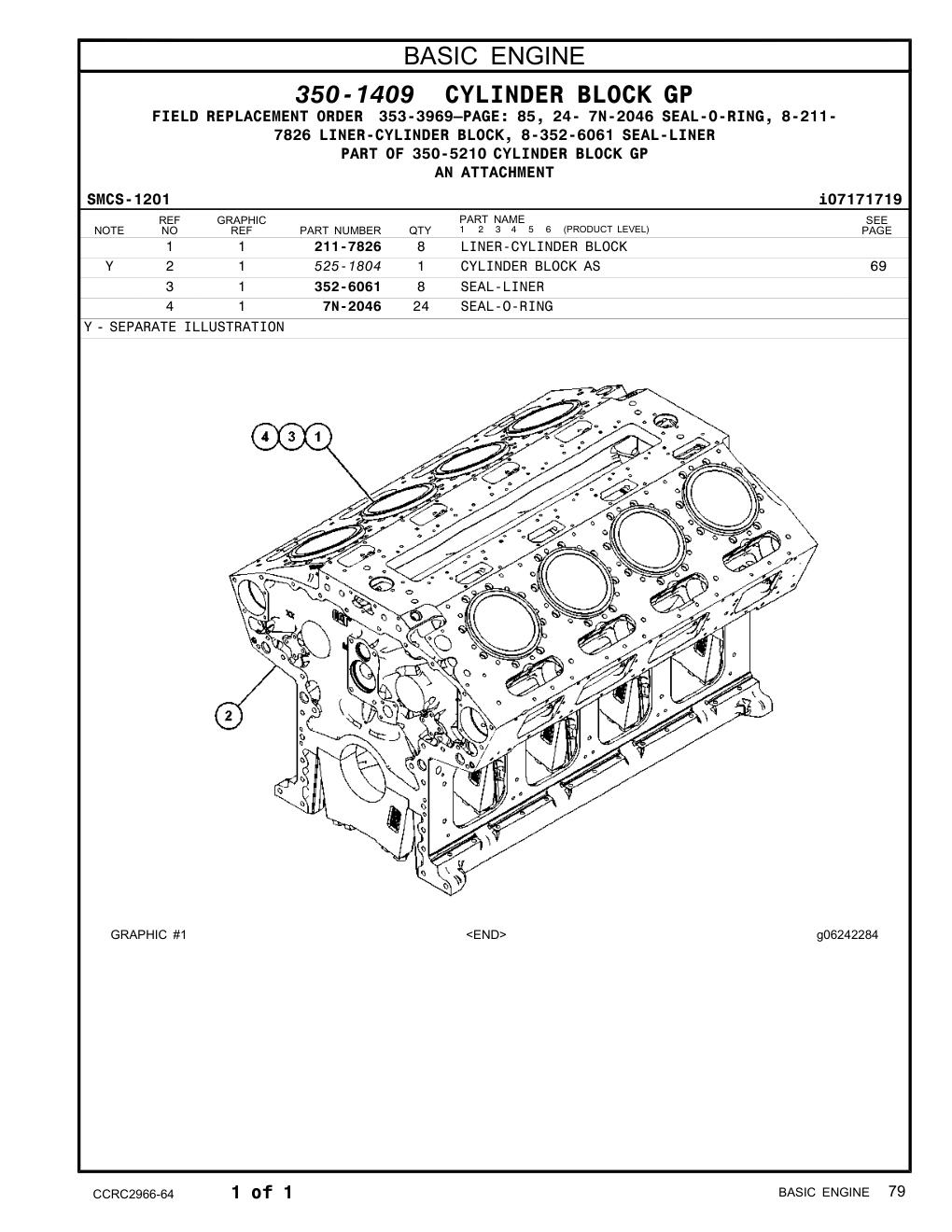 525-1804 - CYLINDER BLOCK AS