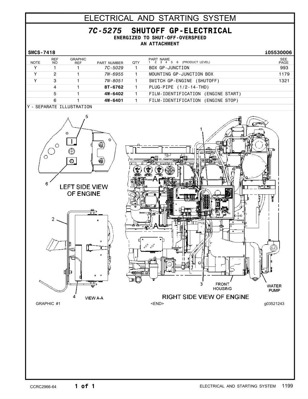 4W-6401 - FILM-IDENTIFICATION (ENGINE STOP)