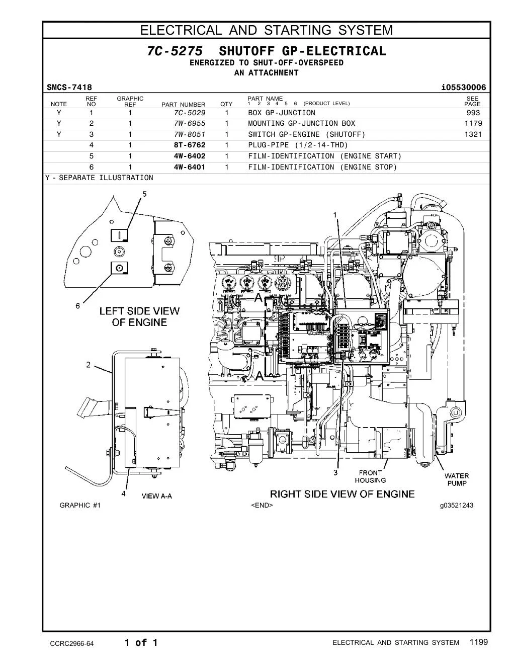 4W-6402 - FILM-IDENTIFICATION (ENGINE START)