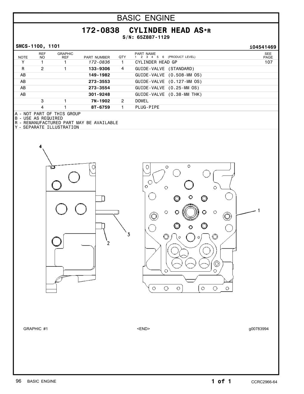 172-0836 - CYLINDER HEAD GP