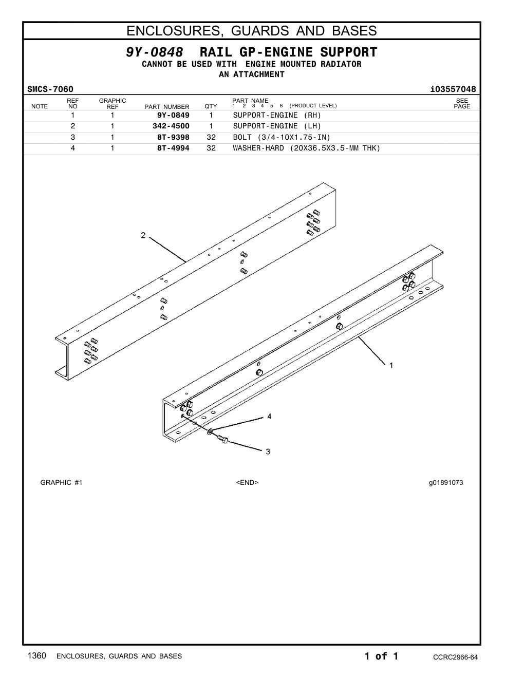 342-4500 - SUPPORT-ENGINE (LH)