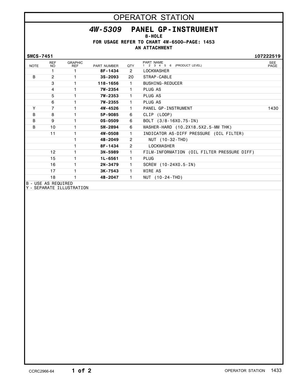 3K-7543 WIRE AS CAT parts manual diagram