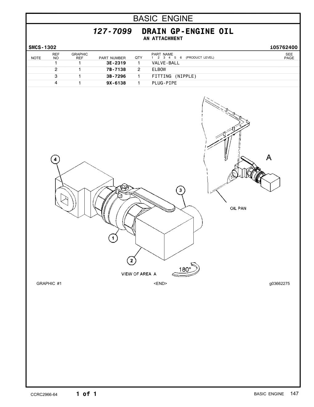 7B-7138 ELBOW CAT parts manual diagram