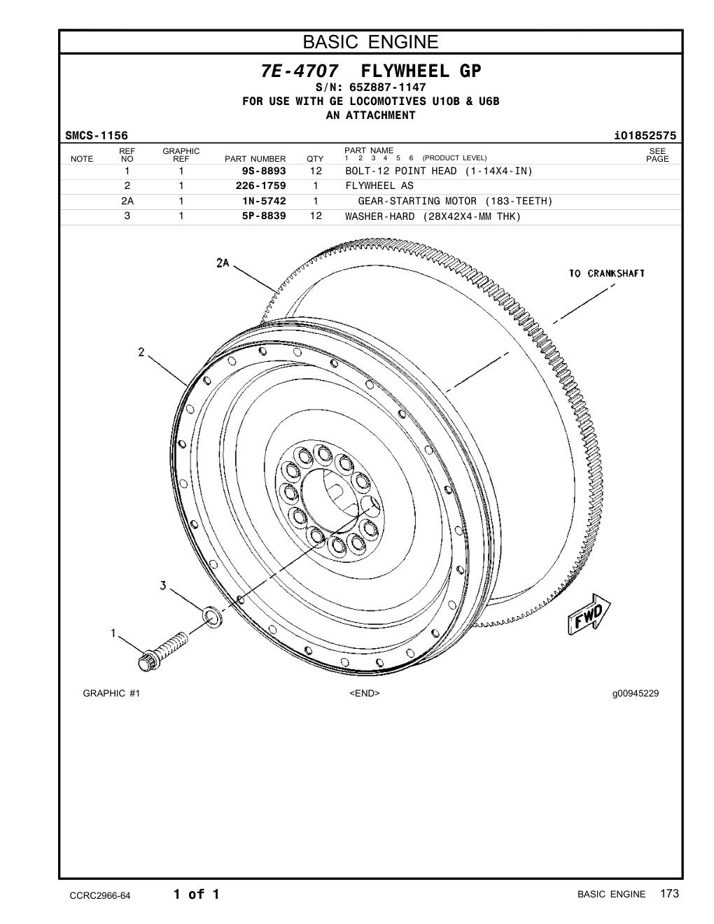 226-1759 - FLYWHEEL AS