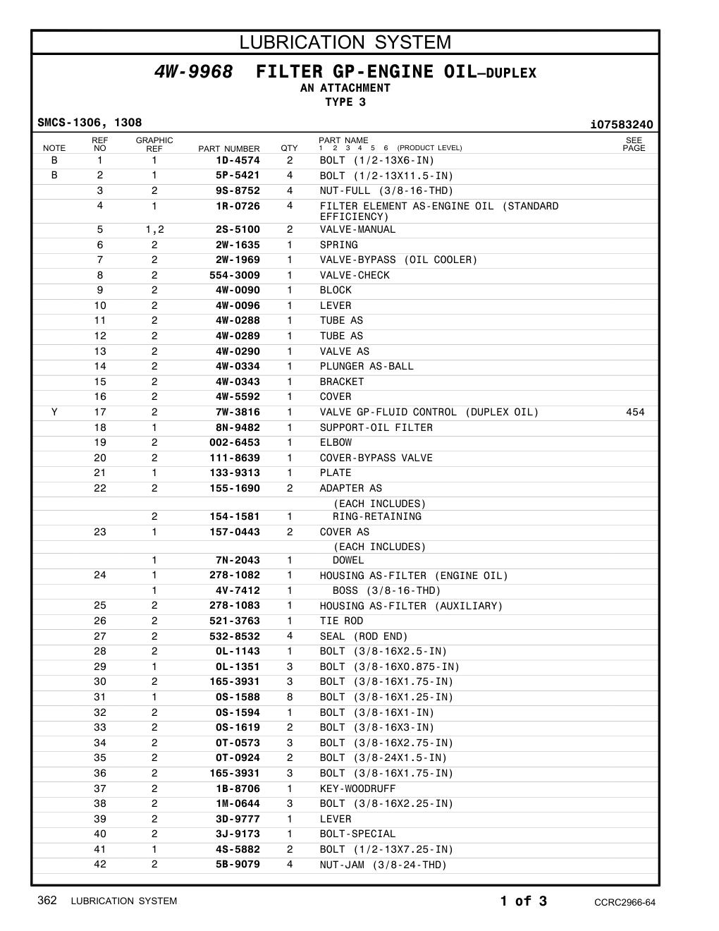 0T-0924 BOLT (3/8-24X1.5-IN) CAT parts manual diagram