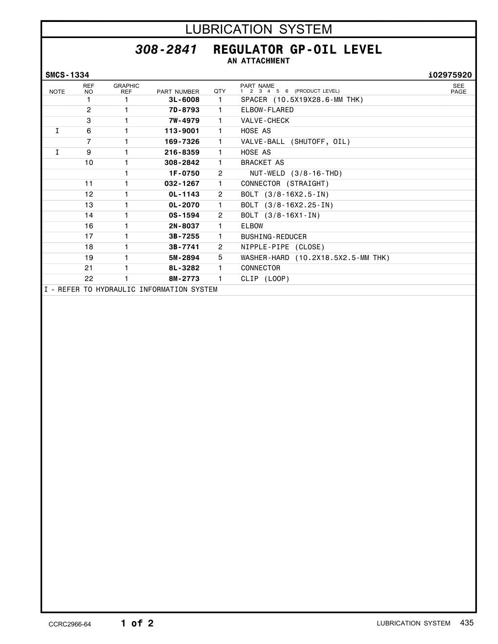 3L-6008 SPACER (10.5X19X28.6-MM THK) CAT parts manual diagram