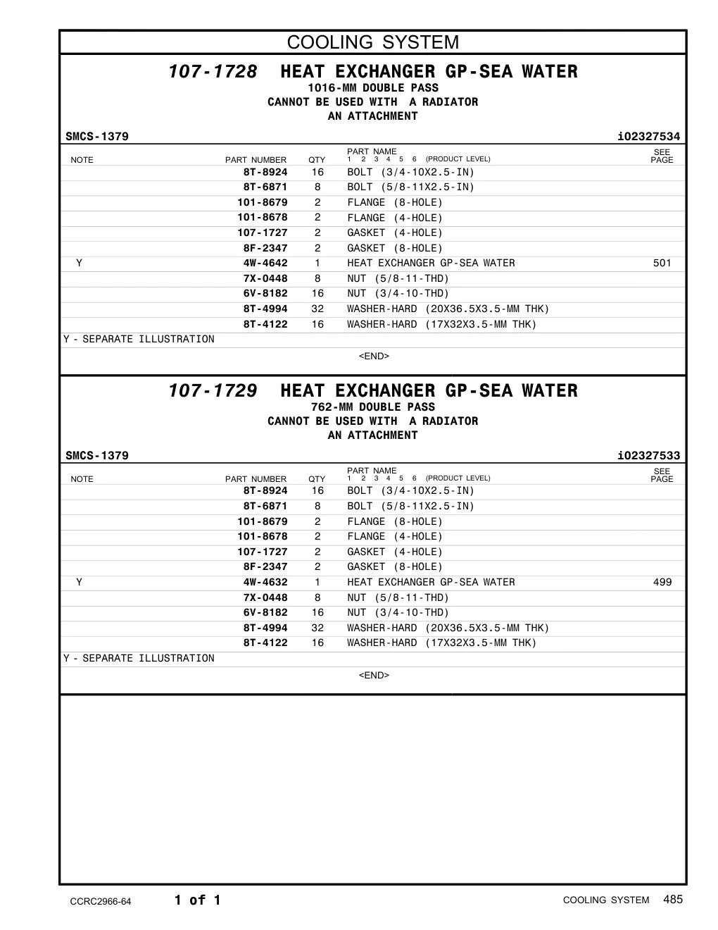 8T-8924 - BOLT (3/4-10X2.5-IN)
