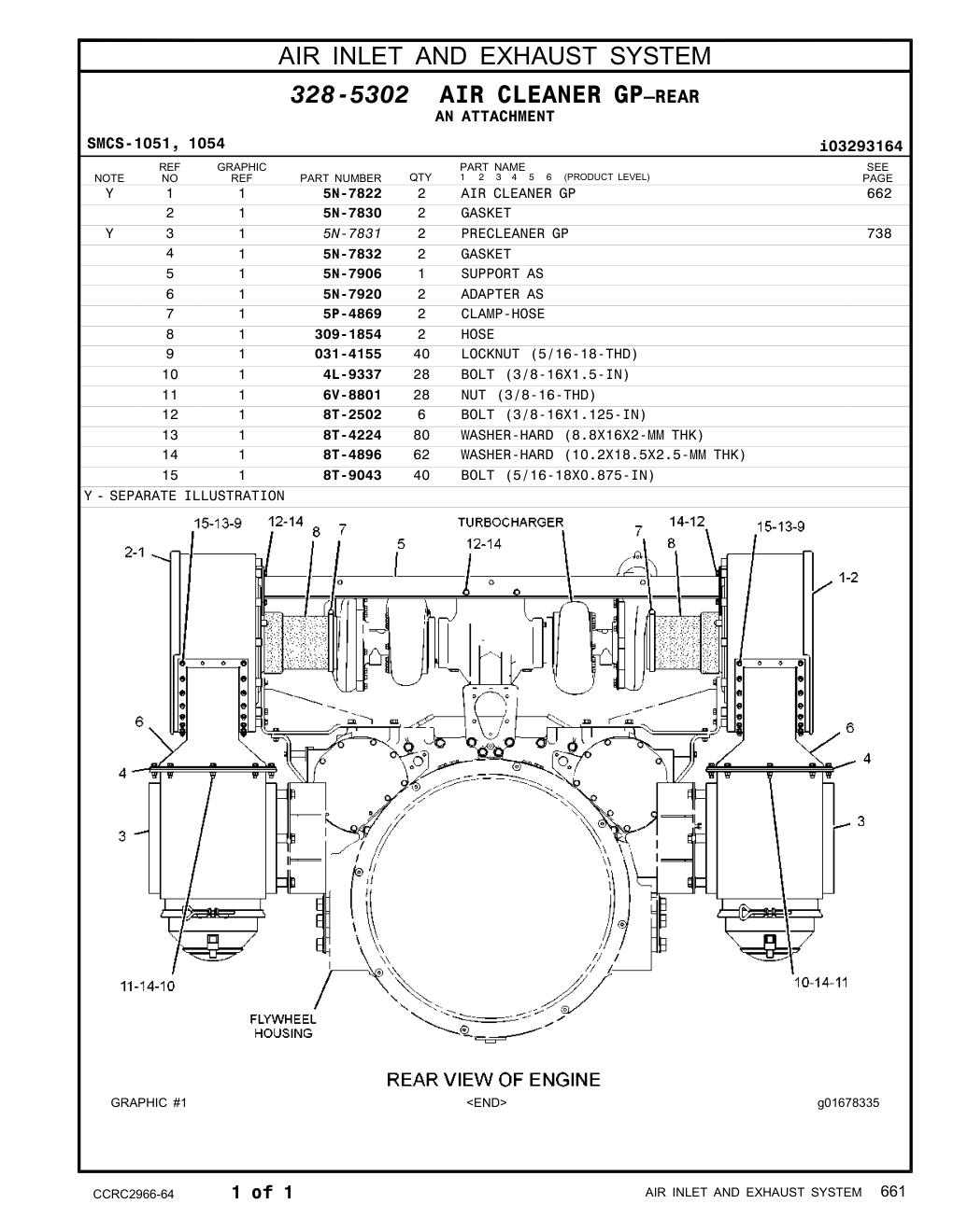 309-1854 HOSE CAT parts manual diagram