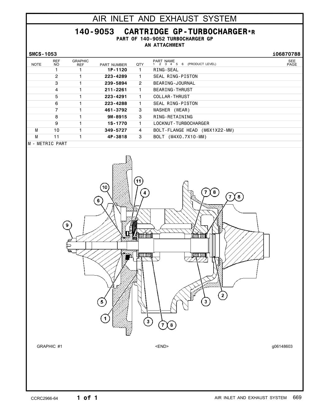 223-4288 SEAL RING-PISTON CAT parts manual diagram