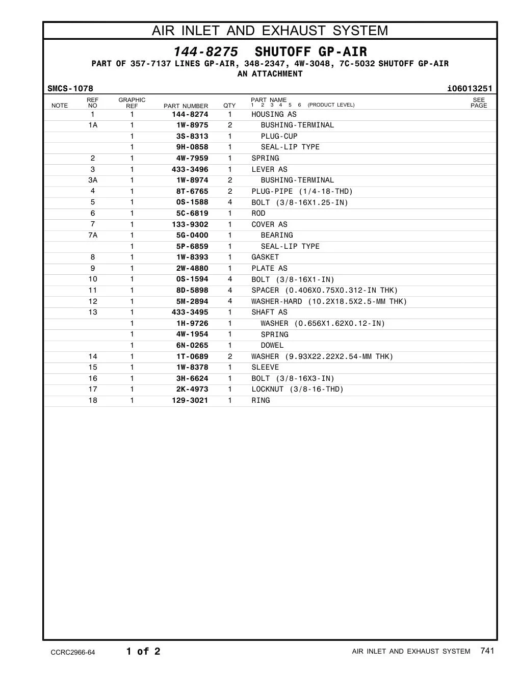 433-3496 - LEVER AS