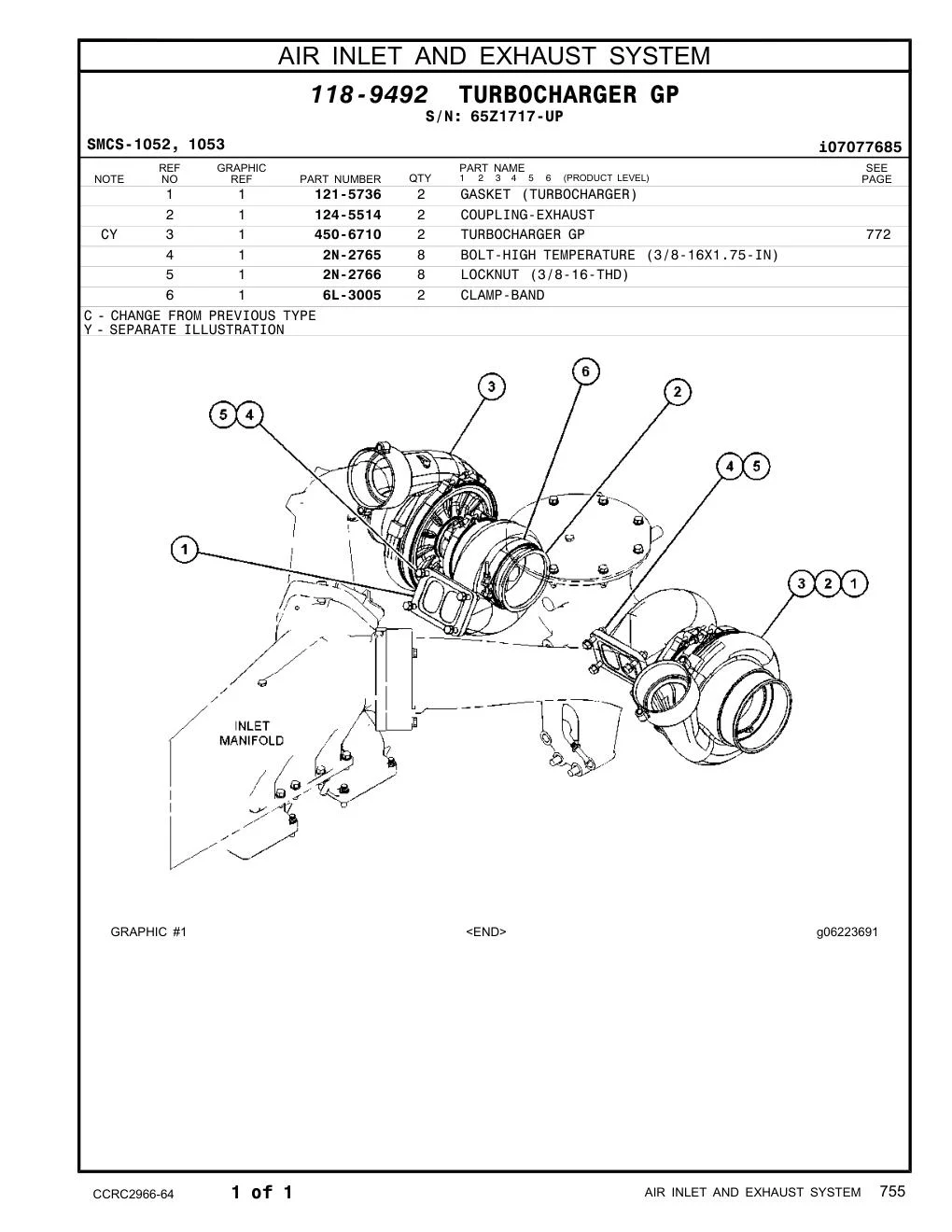 450-6710 - TURBOCHARGER GP