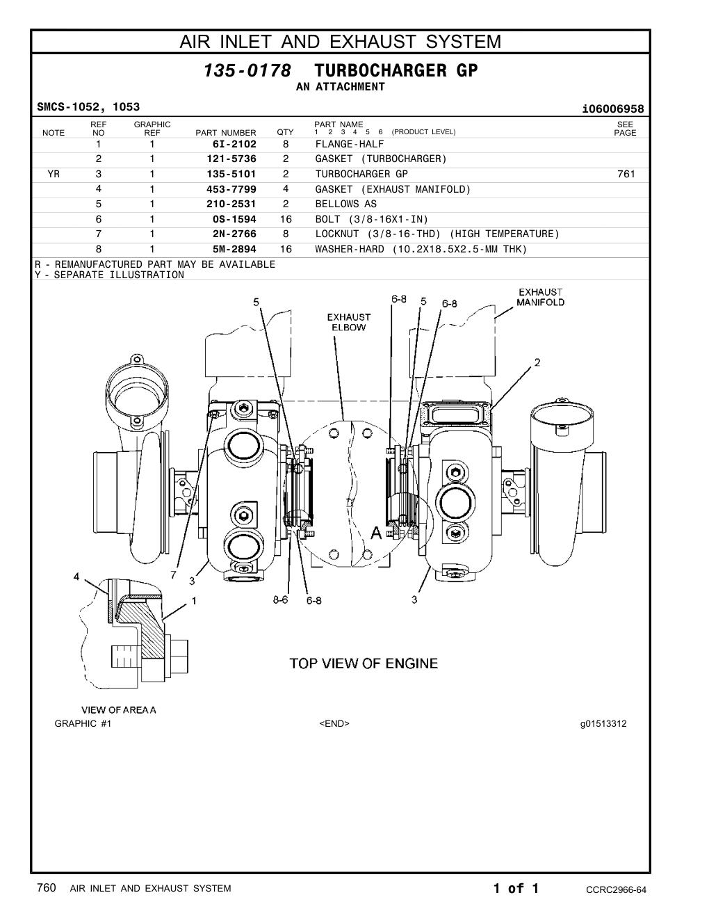 210-2531 BELLOWS AS CAT parts manual diagram