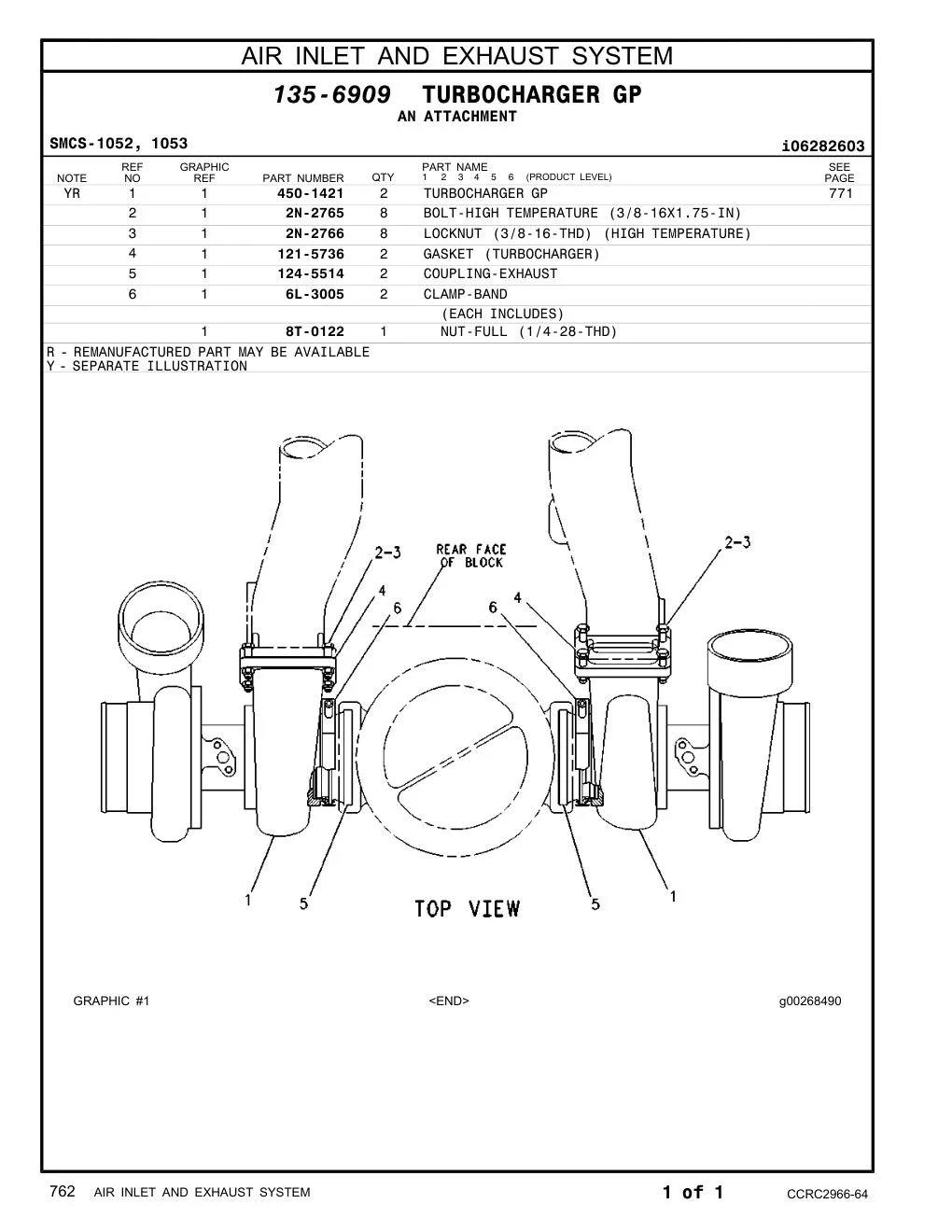 450-1421 - TURBOCHARGER GP