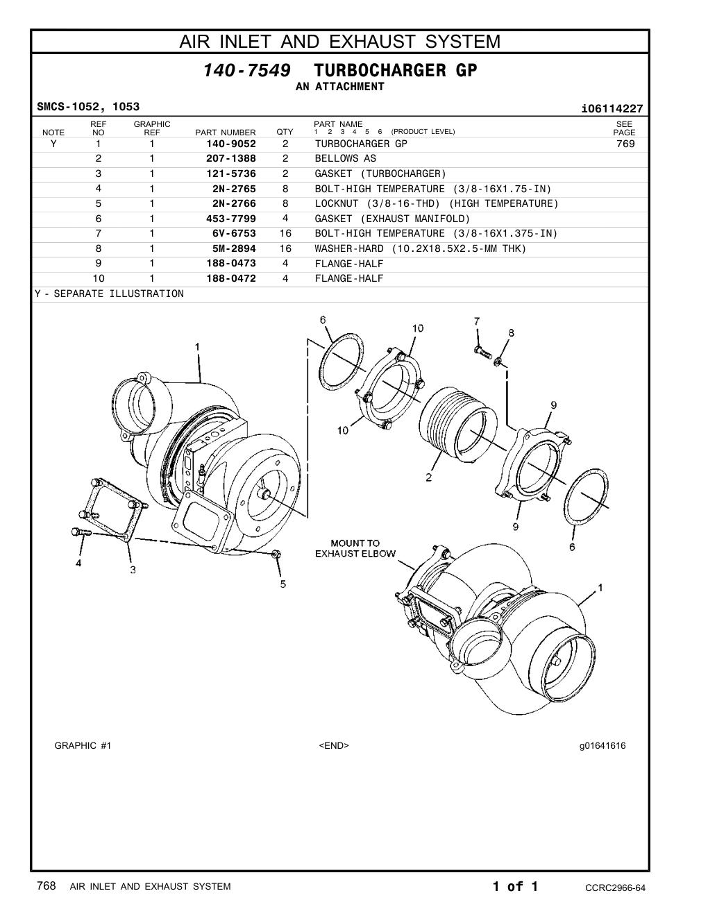 207-1388 BELLOWS AS CAT parts manual diagram
