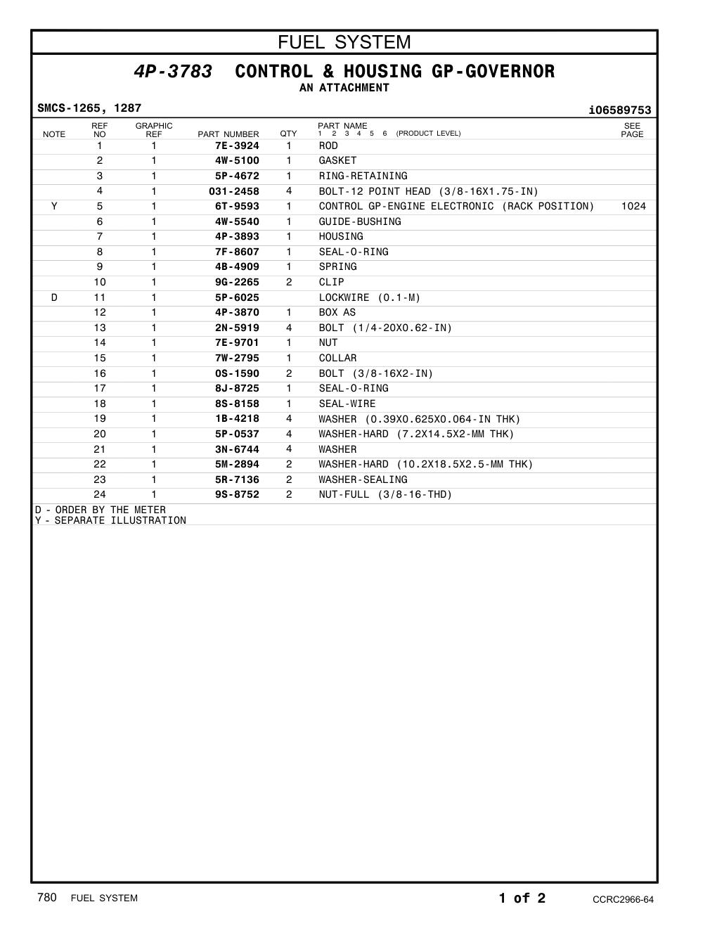 4P-3893 HOUSING CAT parts manual diagram