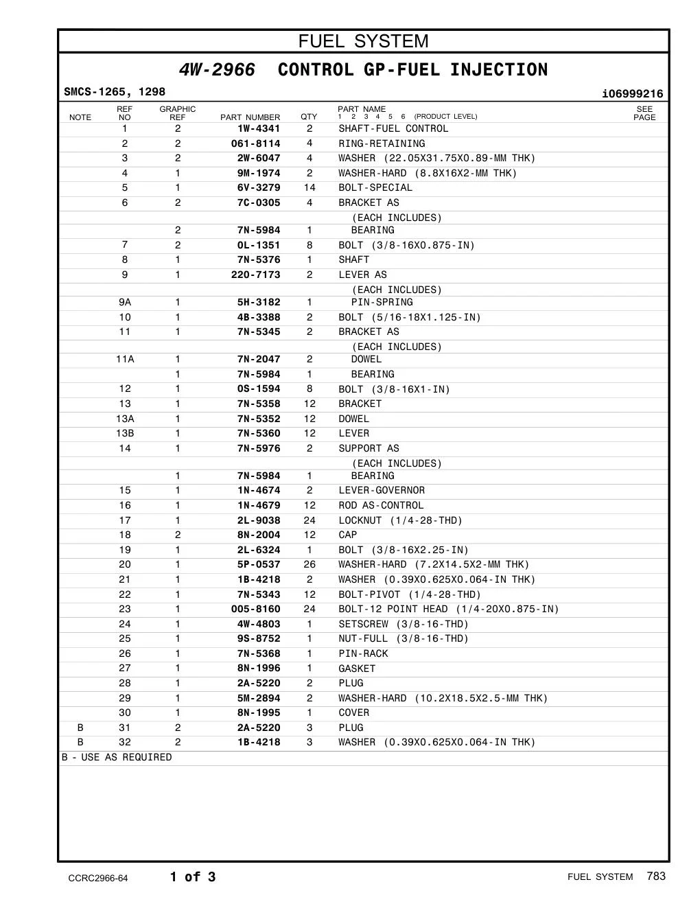 005-8160 BOLT-12 POINT HEAD (1/4-20X0.875-IN) CAT parts manual diagram