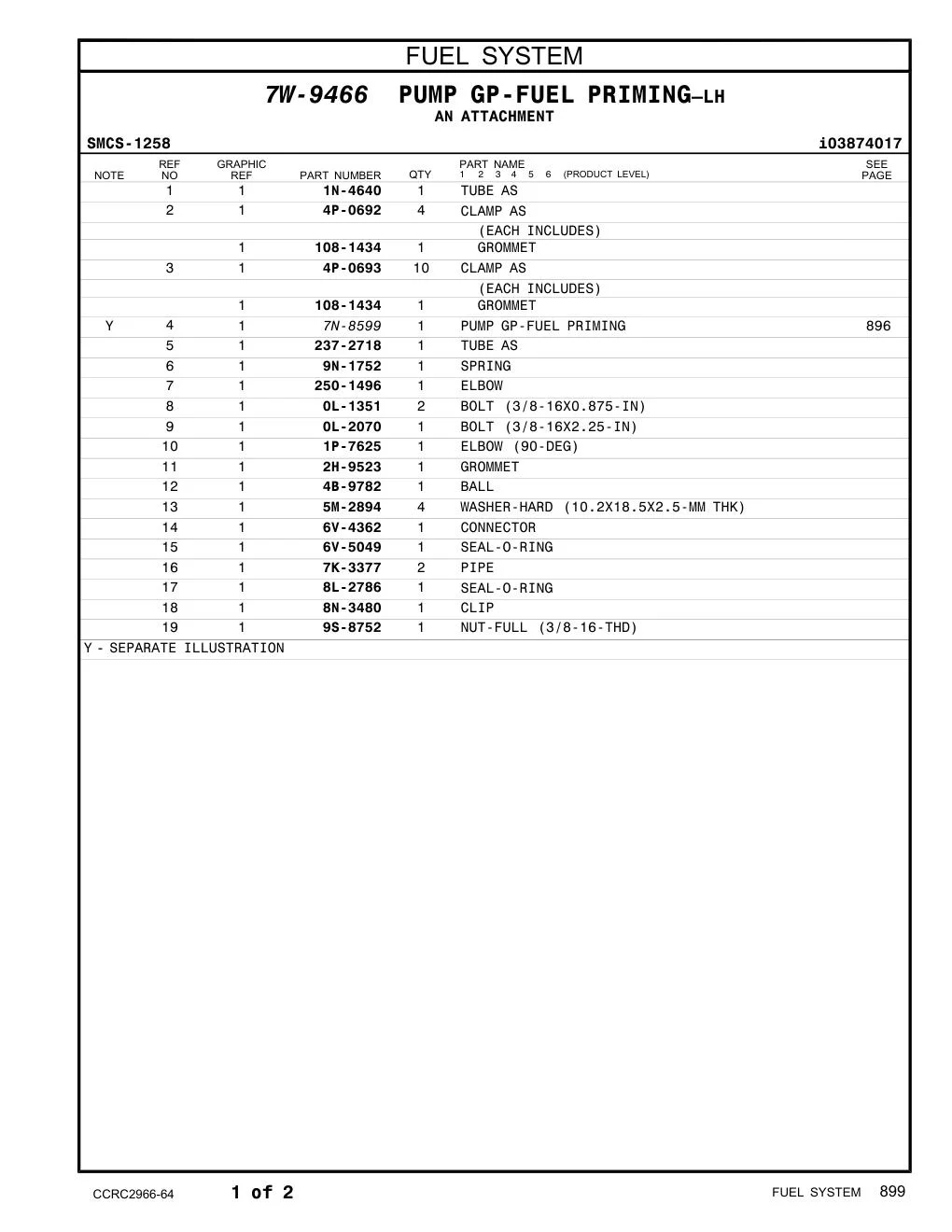 237-2718 TUBE AS CAT parts manual diagram