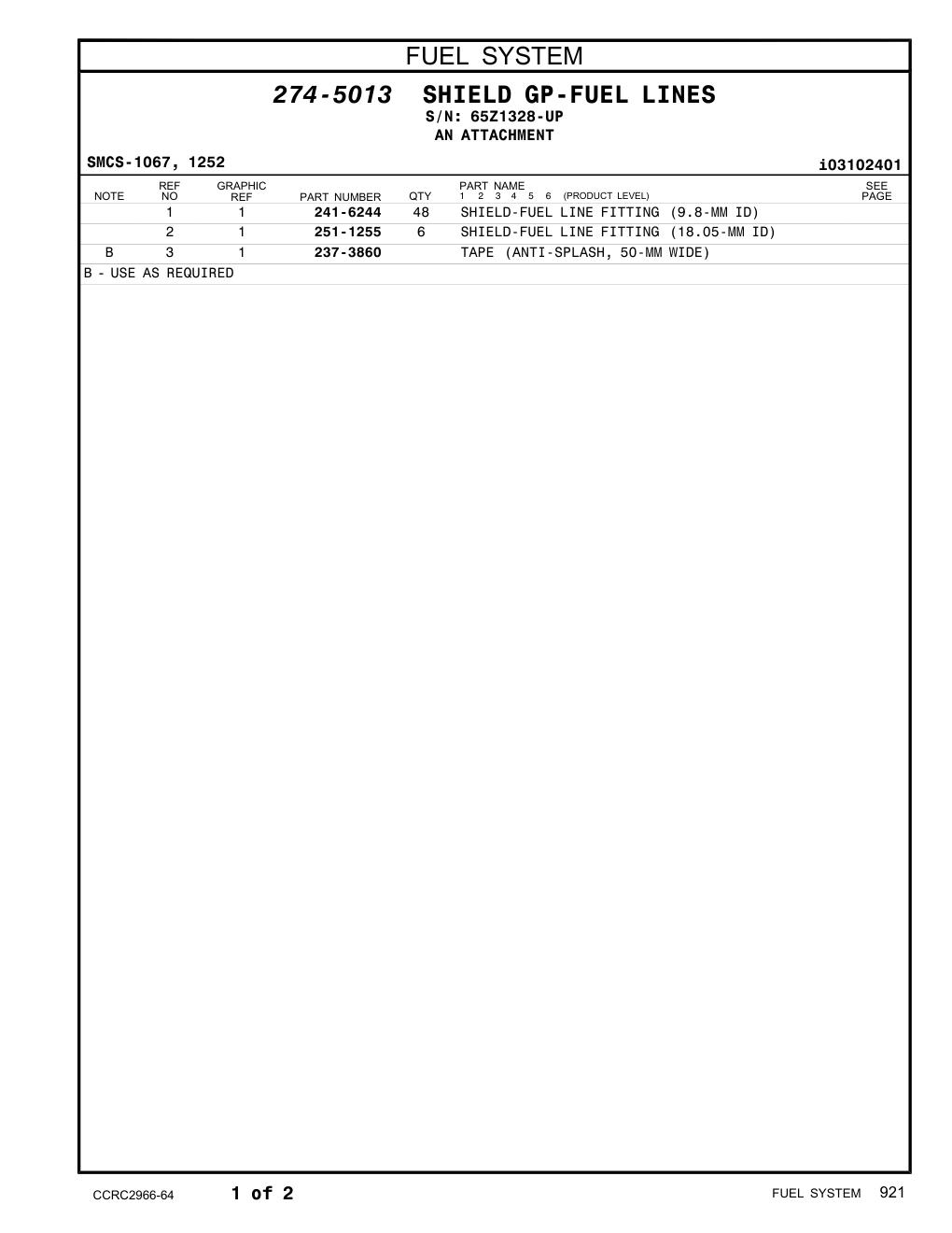 237-3860 - TAPE (ANTI-SPLASH, 50-MM WIDE)