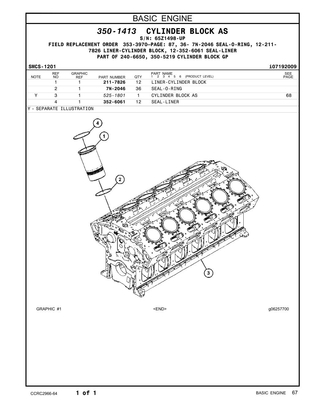525-1801 - CYLINDER BLOCK AS