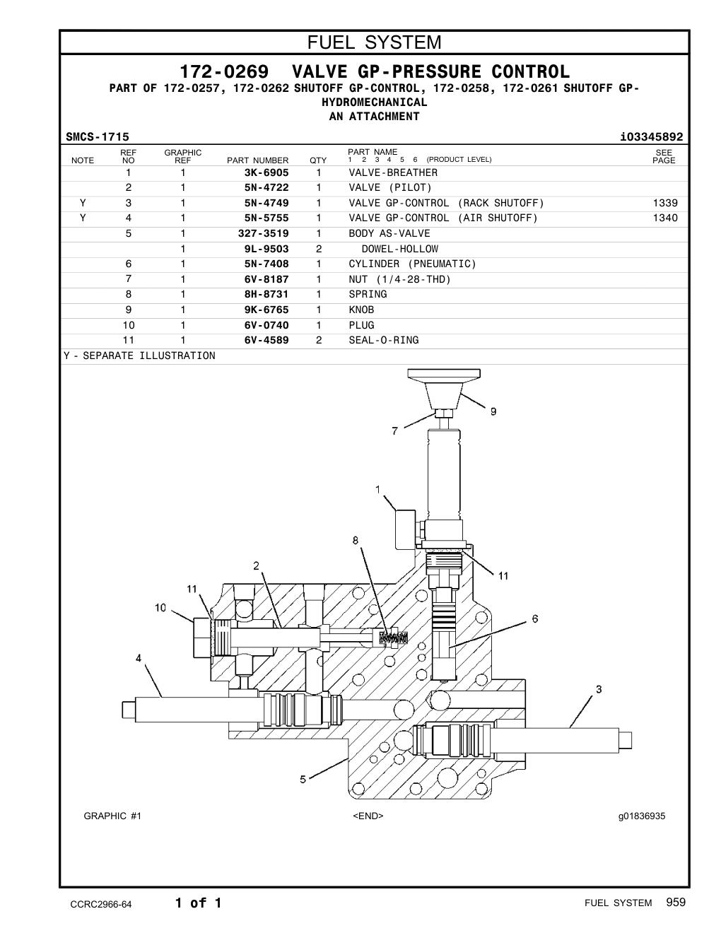 327-3519 - BODY AS-VALVE
