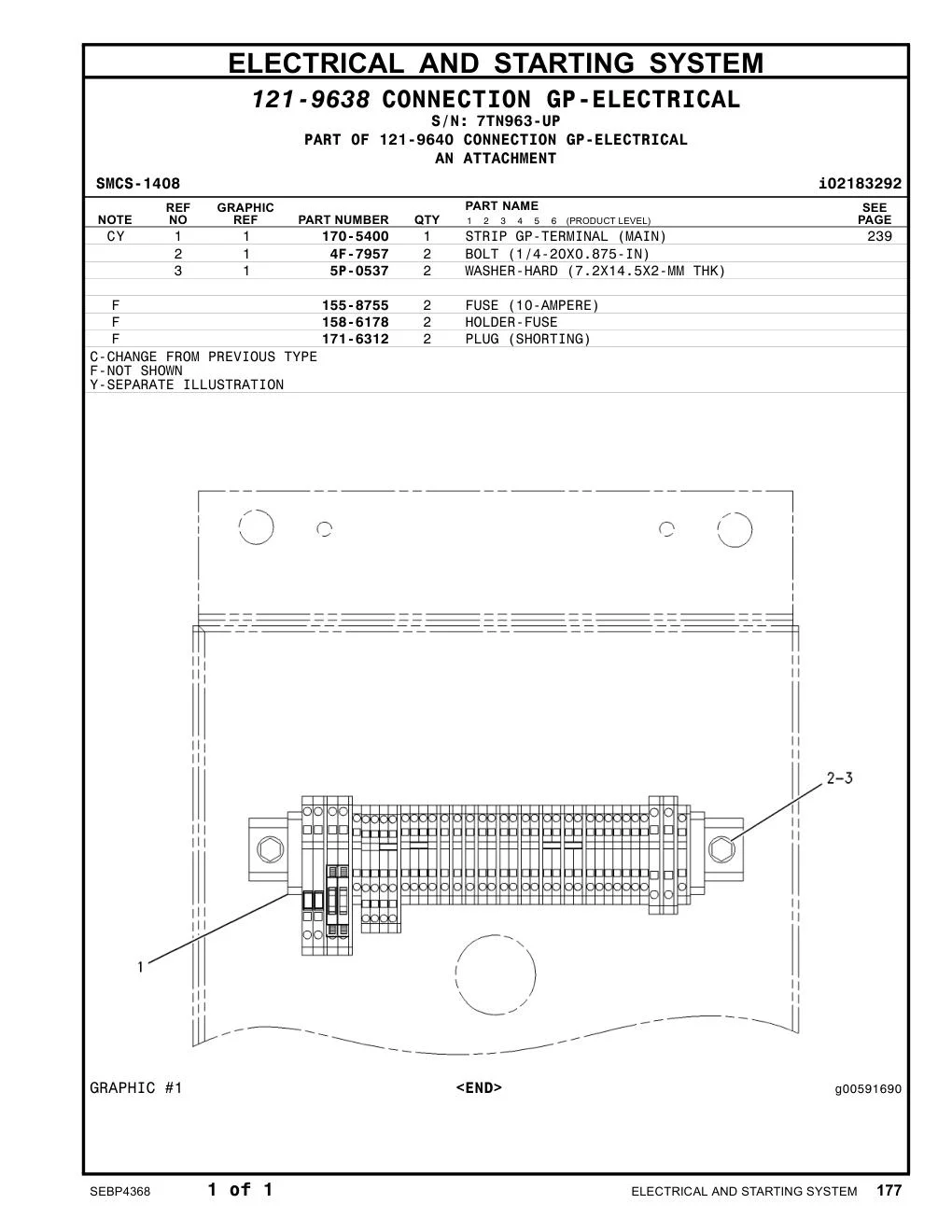 170-5400 - STRIP GP-TERMINAL (MAIN)